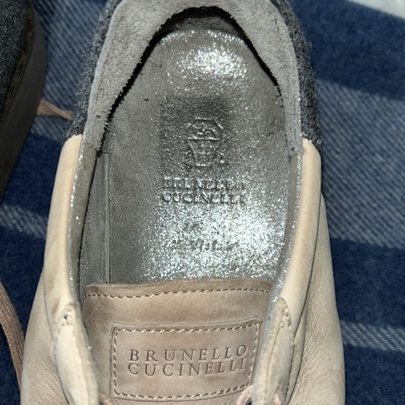 Brunello cucinelli very soft nubuck leather and wool shoes size 8 - 38 - Picture 4 of 13